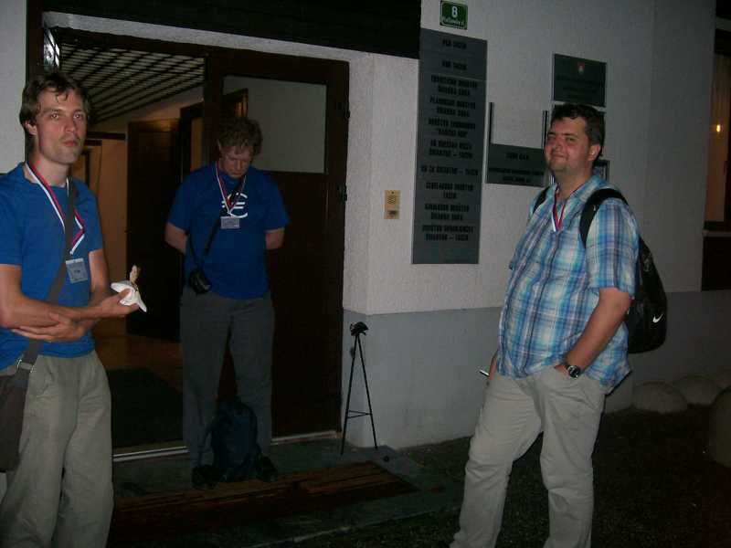 waiting for the taxi on saturday evening; Elmo, eddie devries and helloggs